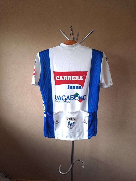 1990 Carrera Vagabond Italian Short Sleeve Pro Cycling Jersey XXL