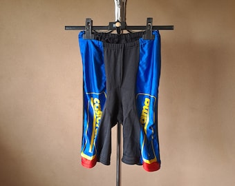 Pantalones cortos de ciclismo Castorama vintage de principios de los 90 sin correas con acolchado/gamuza, talla M