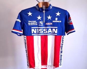 JOLLY COMPONIBILI 2 Team Maillot Vintage 1994 90s Nalini Italy Tour de France Cyclisme Homme