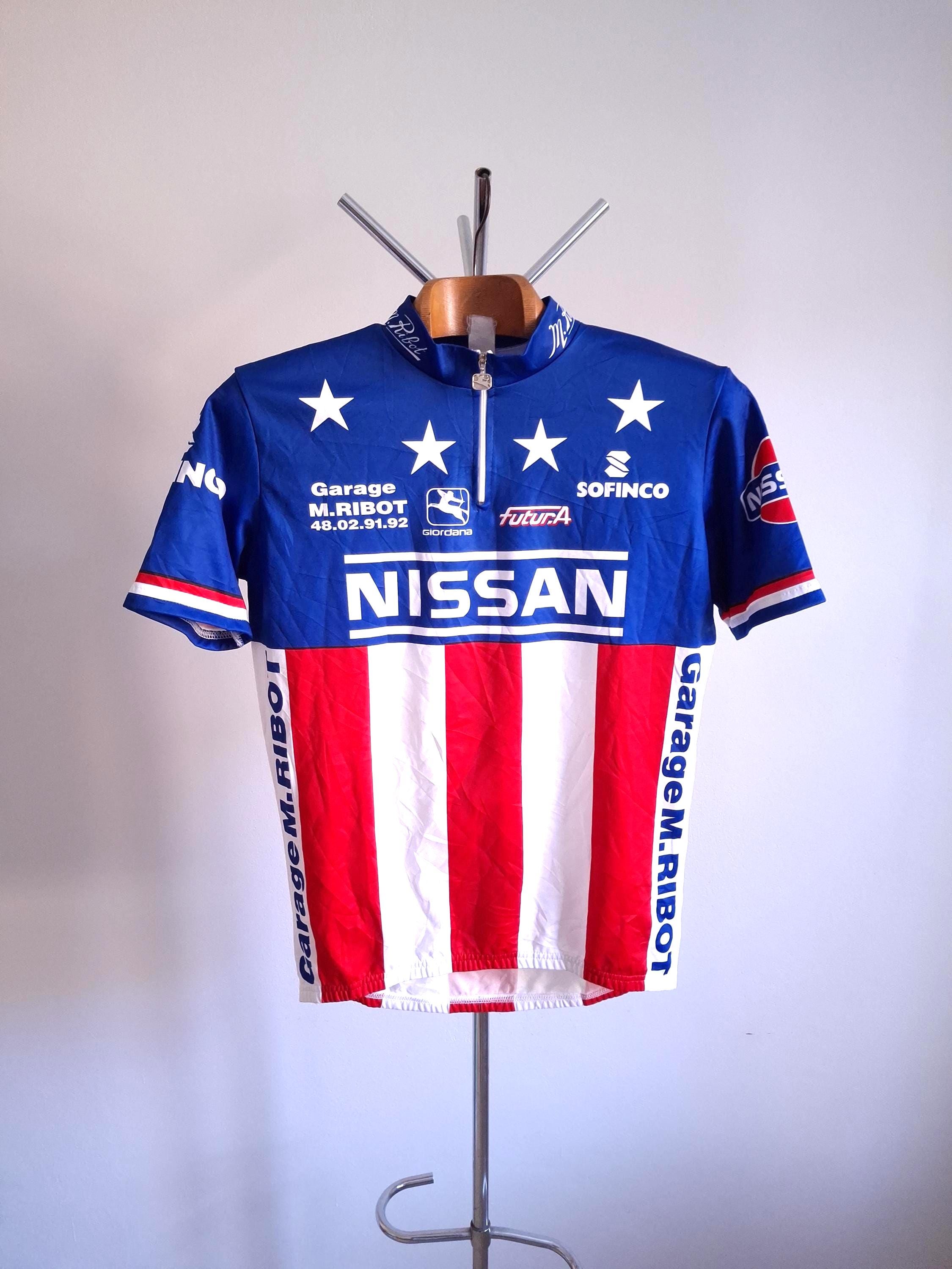 Maillot Cycliste Vintage Giordana - Taille L - Homme - Multicouleur (années 90)