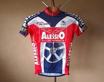 Maillot ciclista de manga corta italiano Alessio 2003, talla S