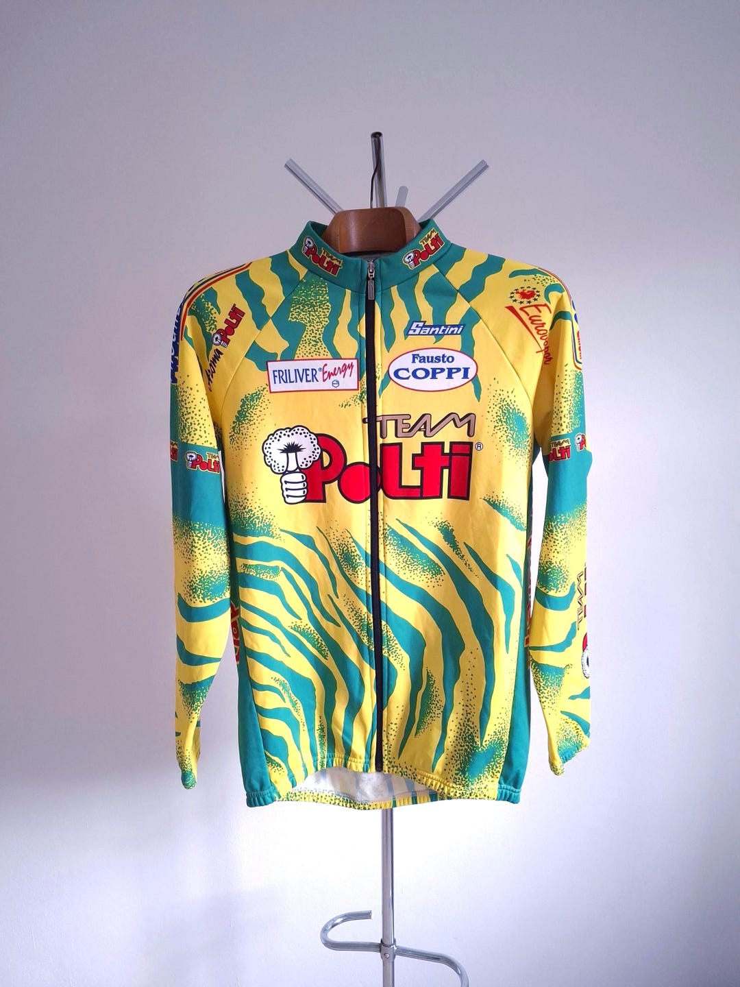 1996 Polti Long Sleeve Italian Pro Cycling Jersey, Size XXL - Etsy