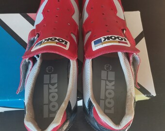 Chaussures de cyclisme Look VTT US 9,5-10 rétro daim avec