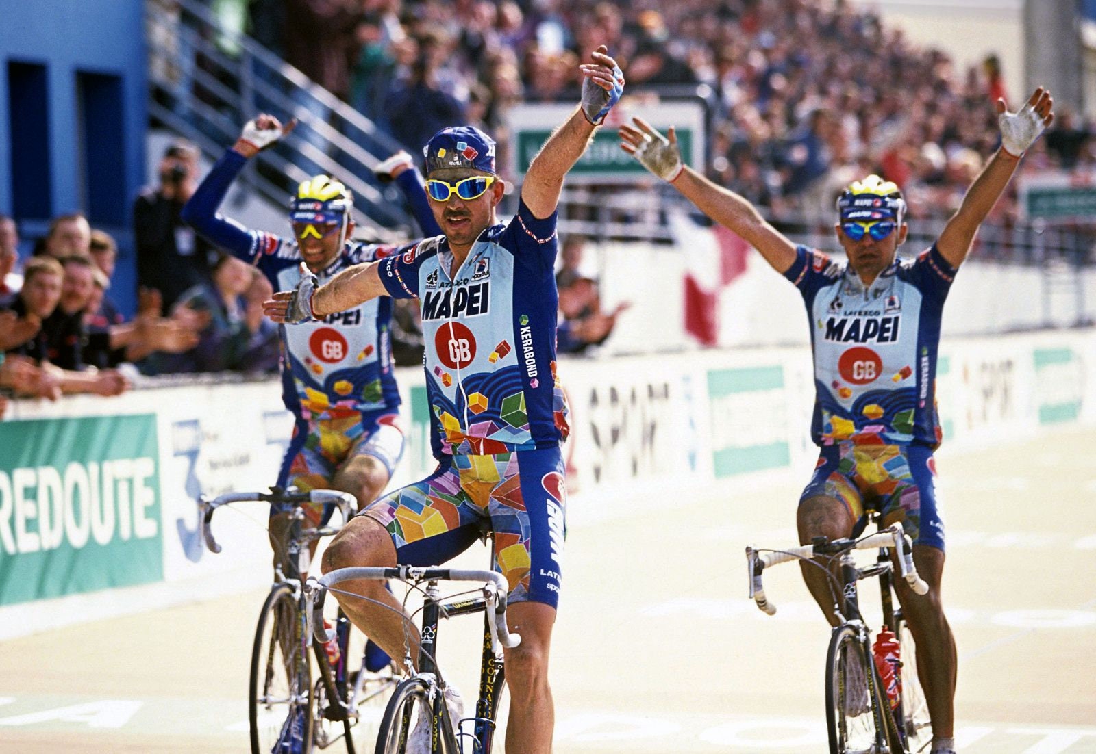 Maillot italien à manches courtes Mapei-GB professionnel
