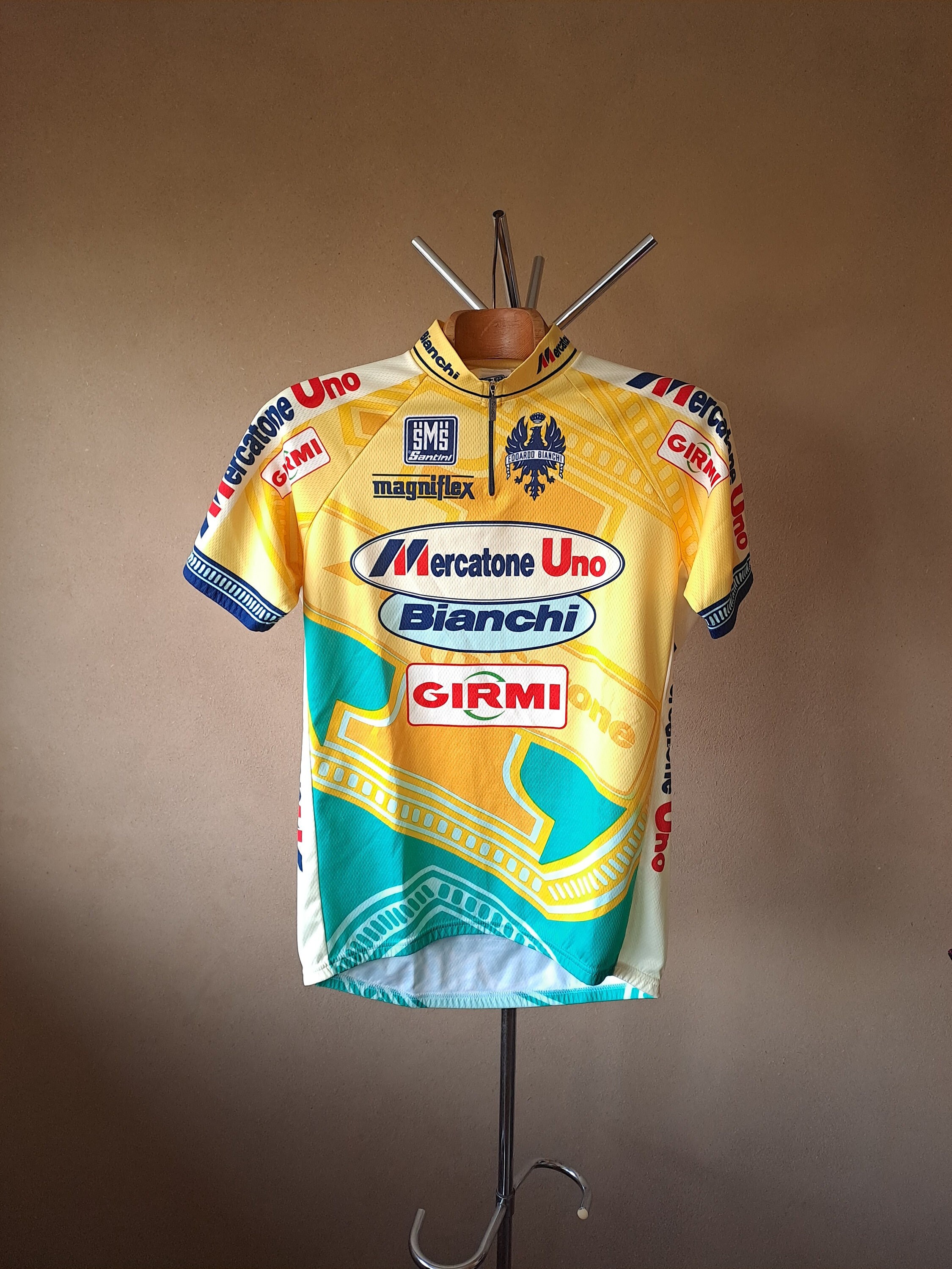 Molteni Cycling italia Team 50's Short Sleeve Vintage Jersey XXL