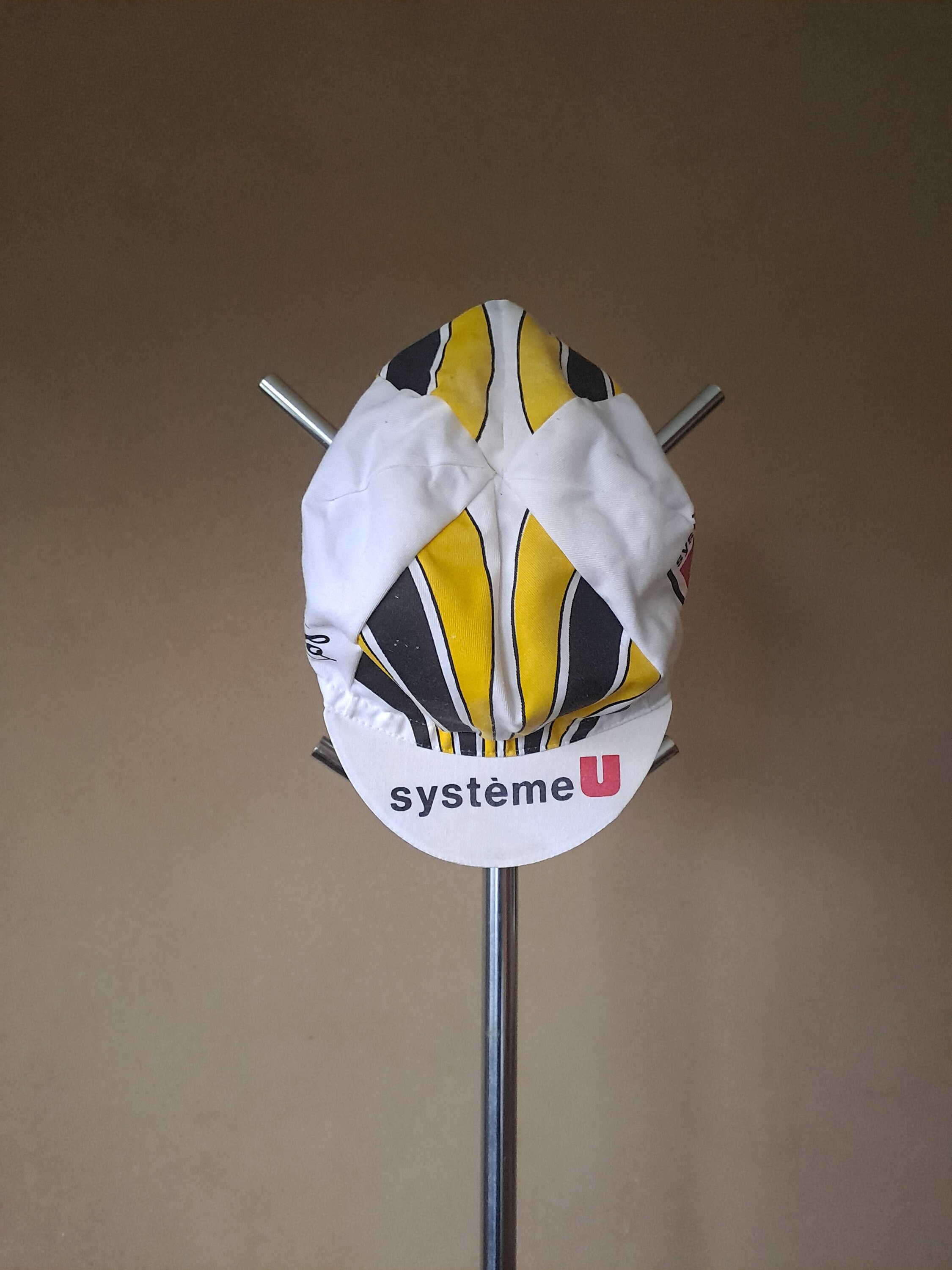 Casquette Cycliste Vintage - Système U Années 70-80 (Acrylique, Multicolore, Taille Unique Homme)