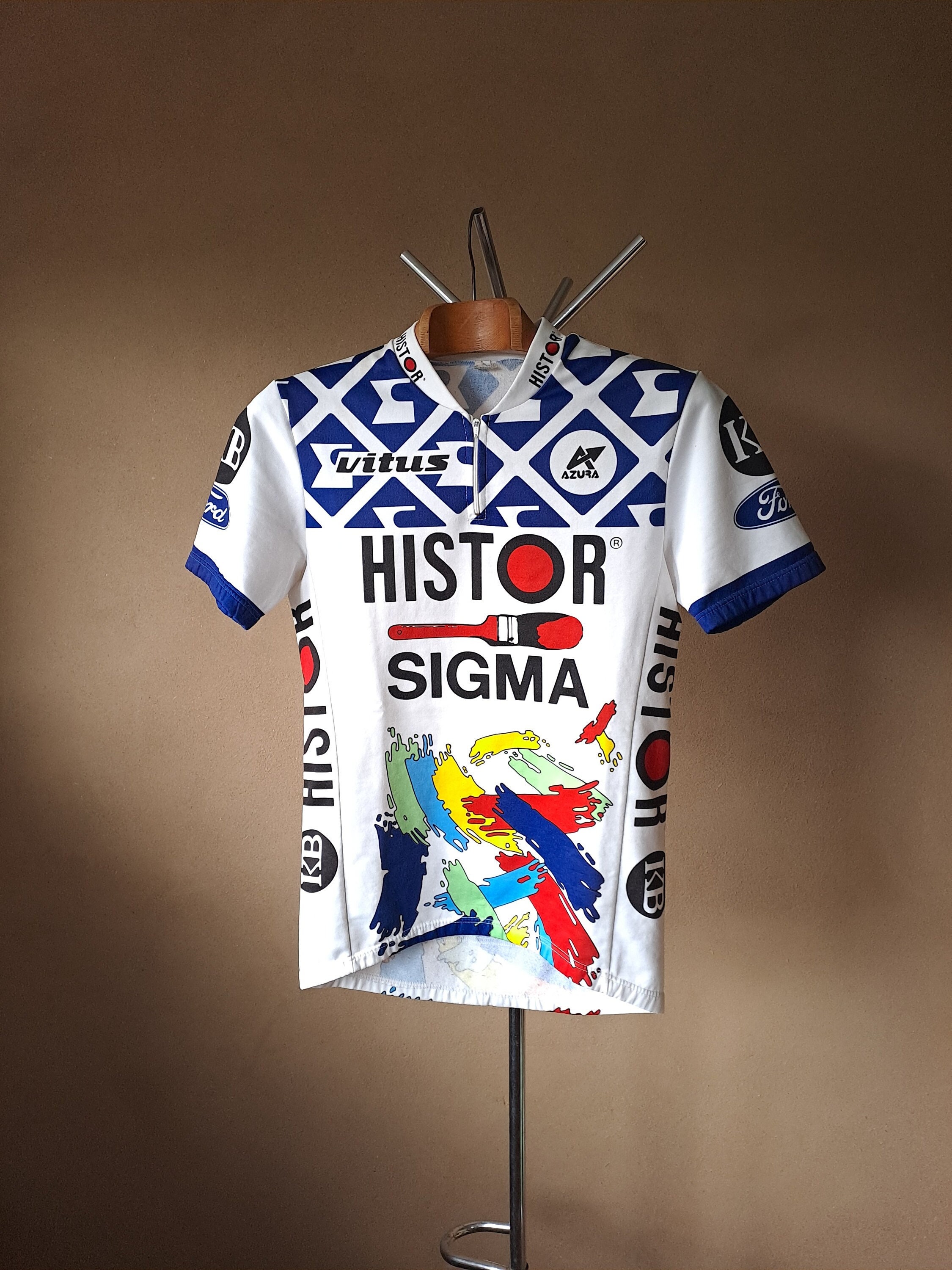Maillot Cycliste Vintage De Geest Sport Histor Sigma Années 90 Taille 2