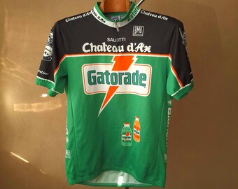 Vintage 80s Gatorade Chateau D'ax Cycling Jersey