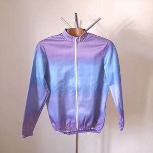 UNUSED Vintage 90&#39;s Belgian winter purple cycling jacket, size looser M