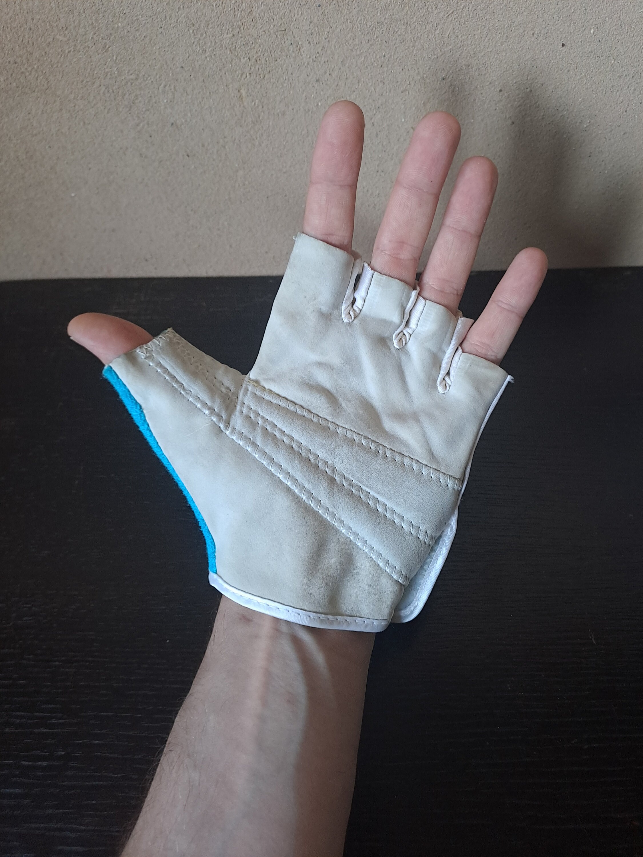 Gants de gym rembourrés pour entraînement, fitness, sport, cyclisme, vélo rétro funky (taille M