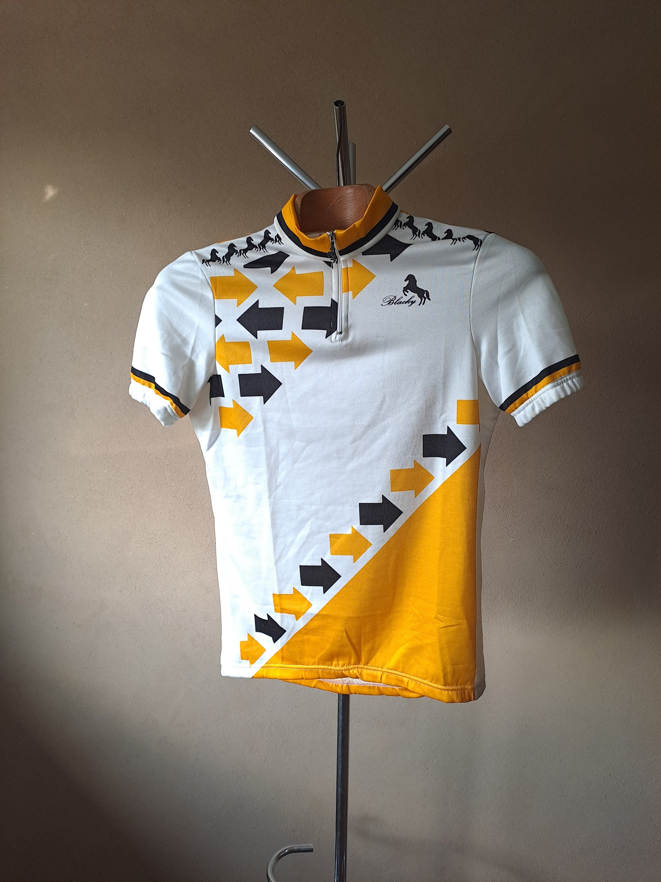 Maillot Cycliste Vintage UCK VANNES – Orange Années 90, Taille XL, Speed L'M