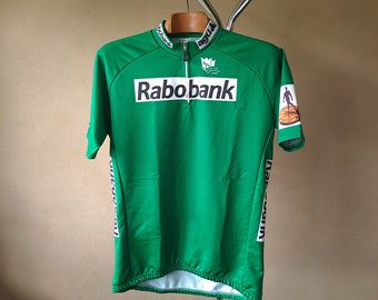 1999 Ronde van Nederland Rabobank italienisches Radtrikot kurzarm grün, Größe XXXL