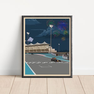 Max Verstappen Formula One Poster, F1 Abu Dhabi Grand Prix Prints, Racing Wall Décor, Red Bull Poster, Max Verstappen Wall Art, Racing Gift