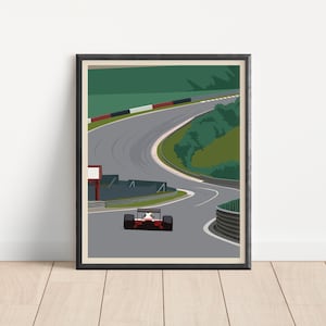 Formula One Poster, Ayrton Senna McLaren Formula 1 Poster Print, Vintage F1 World Championship Poster, Formula One Art Print