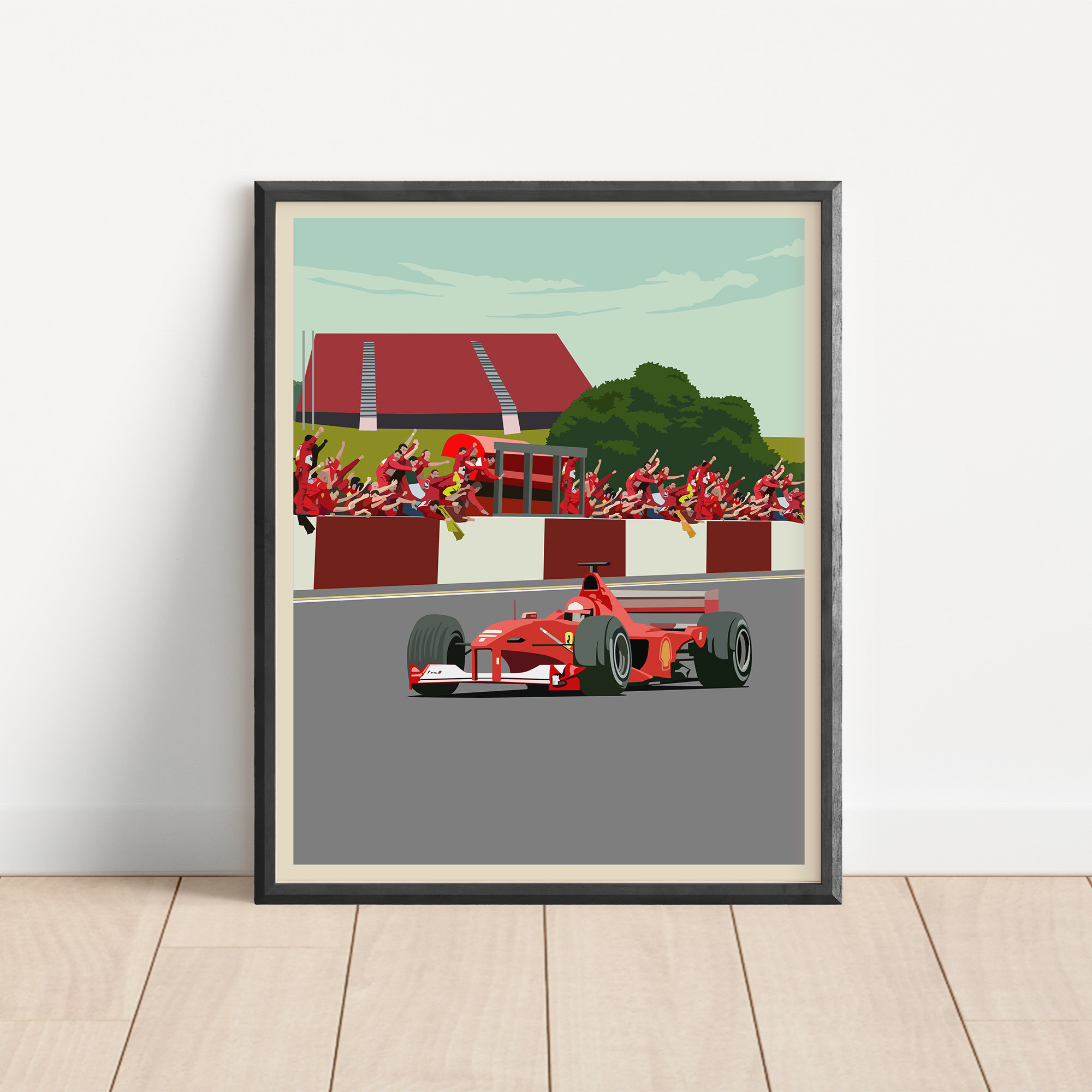 Michael Schumacher Poster / Formula Uno Art / Scuderia Ferrari Formula One  Team / Circuito di Suzuka / F1 Art / F1 Racing / Stampe murali / Regalo / -   Italia