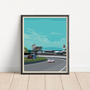 24 Hours of Le Mans 1971 Racing Poster Print, Automobile Art, Vintage Porsche Car Poster, Motorsport Poster, Man Cave Décor, Racing Gift