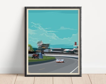 24 Stunden von Le Mans 1971 Racing Poster Print, Automobilkunst, Vintage Porsche Auto Poster, Motorsport Poster, Man Cave Dekor, Racing Gift