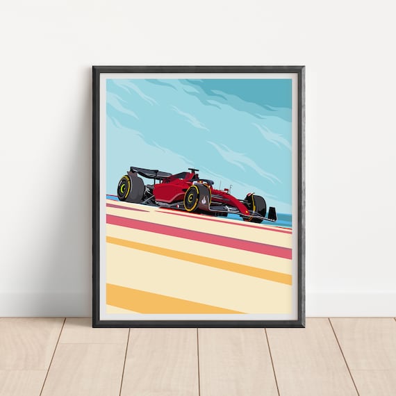 Ferrari F1 Poster | Ferrari Formula 1 Décor | Formula One 2022 Prints | Formula 1 Gift | F1 75 Car Poster Print | Formula 1 Fan Gift