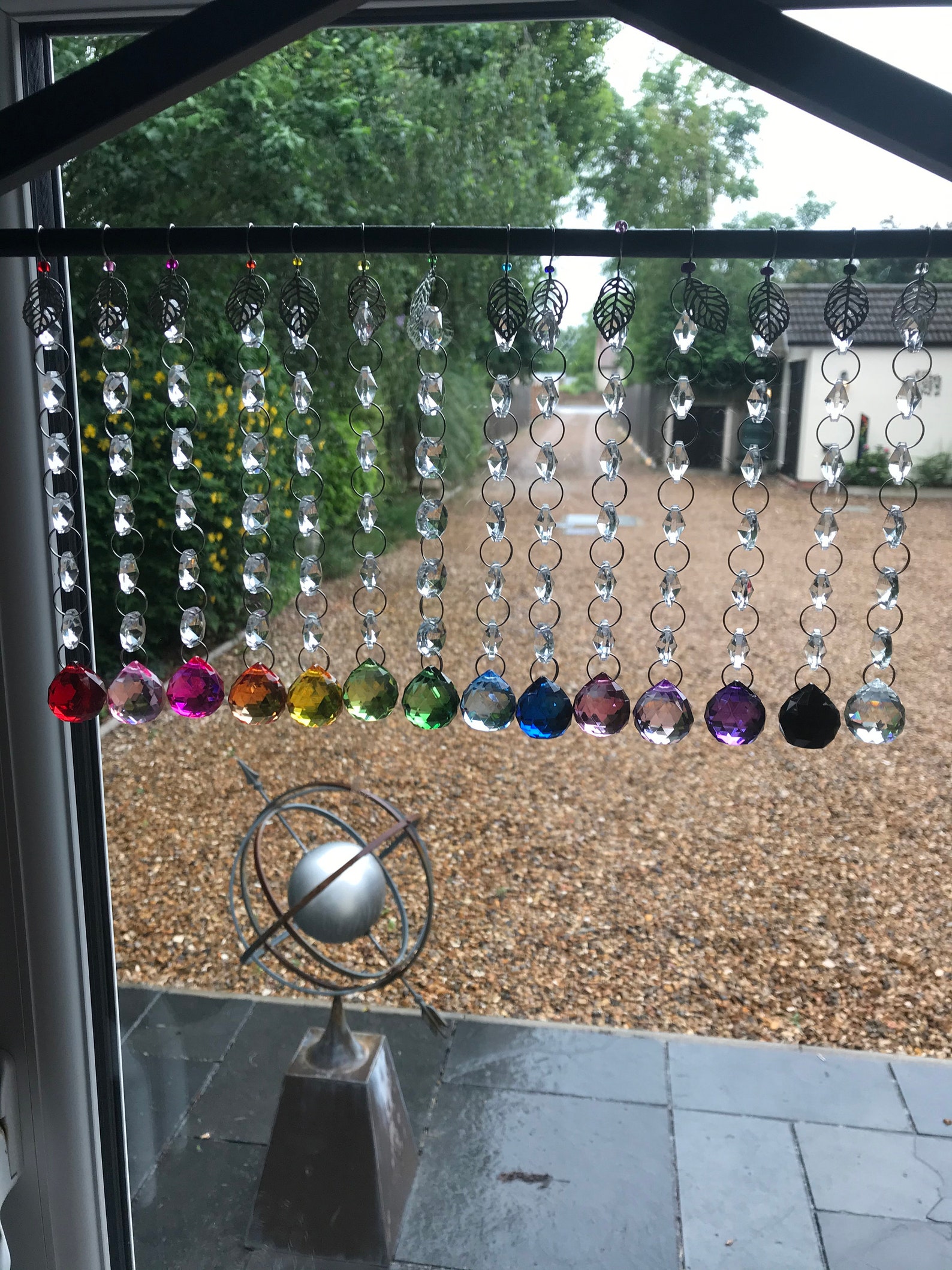 Colourful crystal 2cm prism ball hanging window decoration Etsy