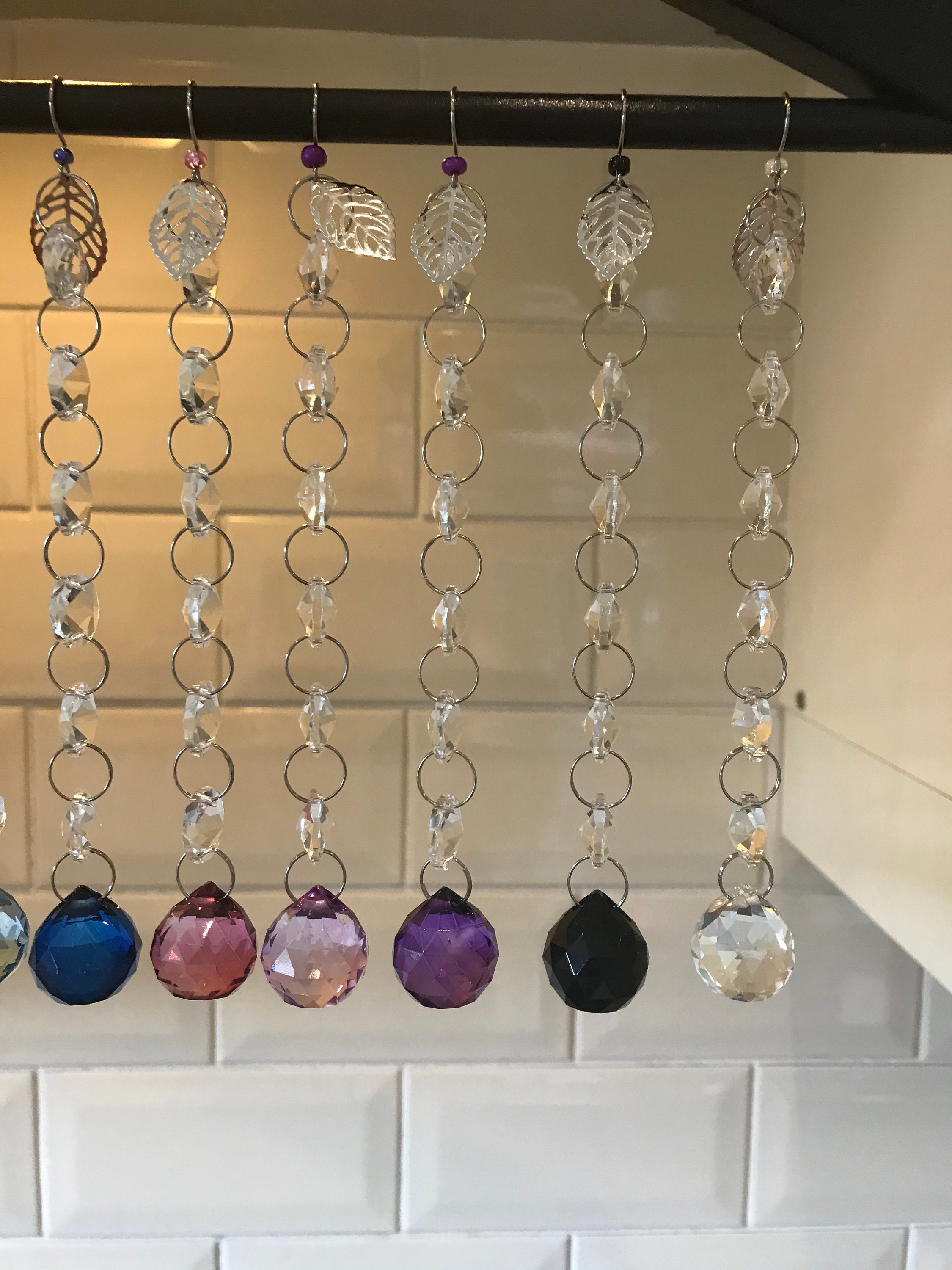 Colourful crystal 2cm prism ball hanging window decoration Etsy
