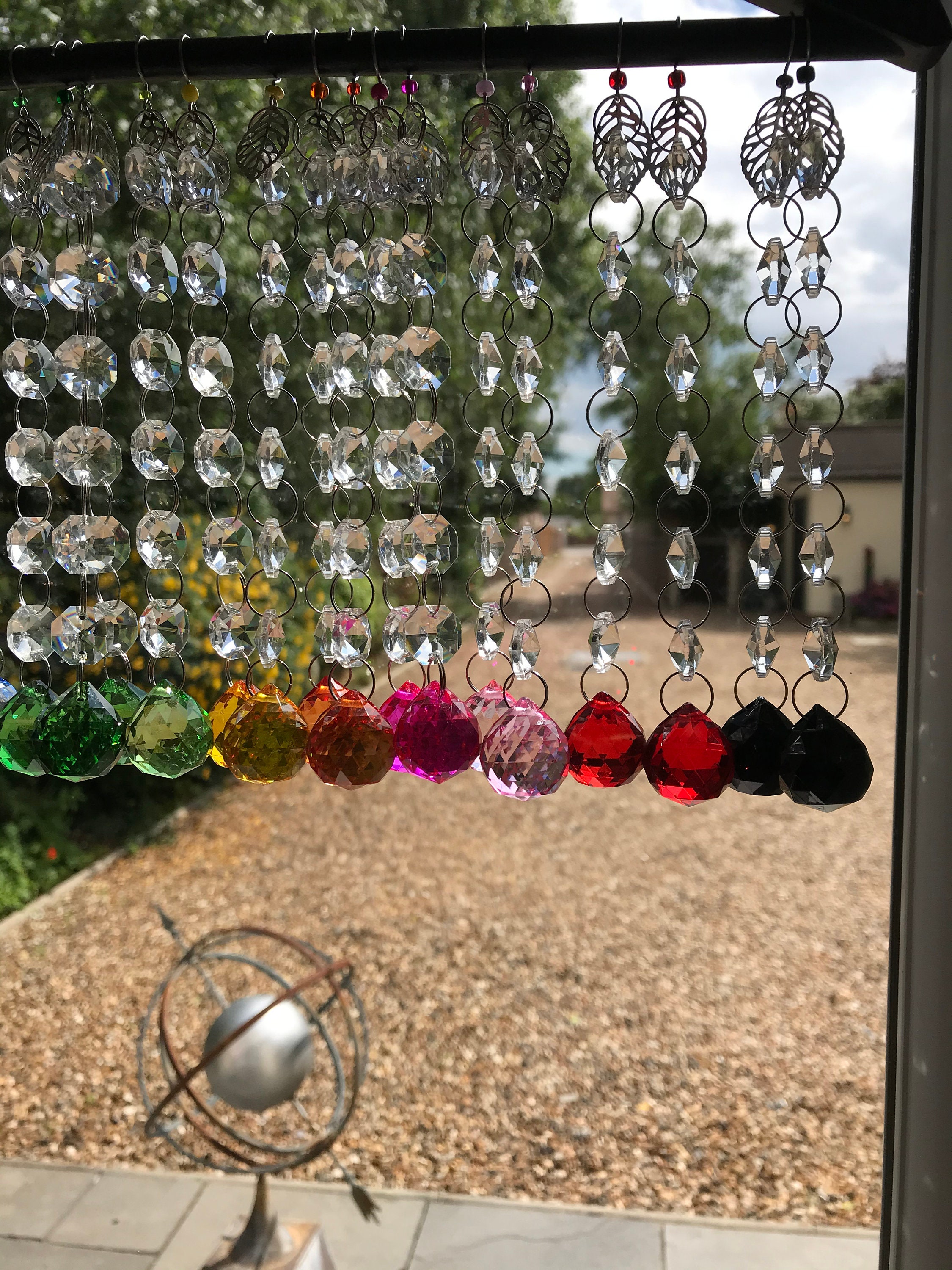 Colourful crystal 2cm prism ball hanging window decoration Etsy