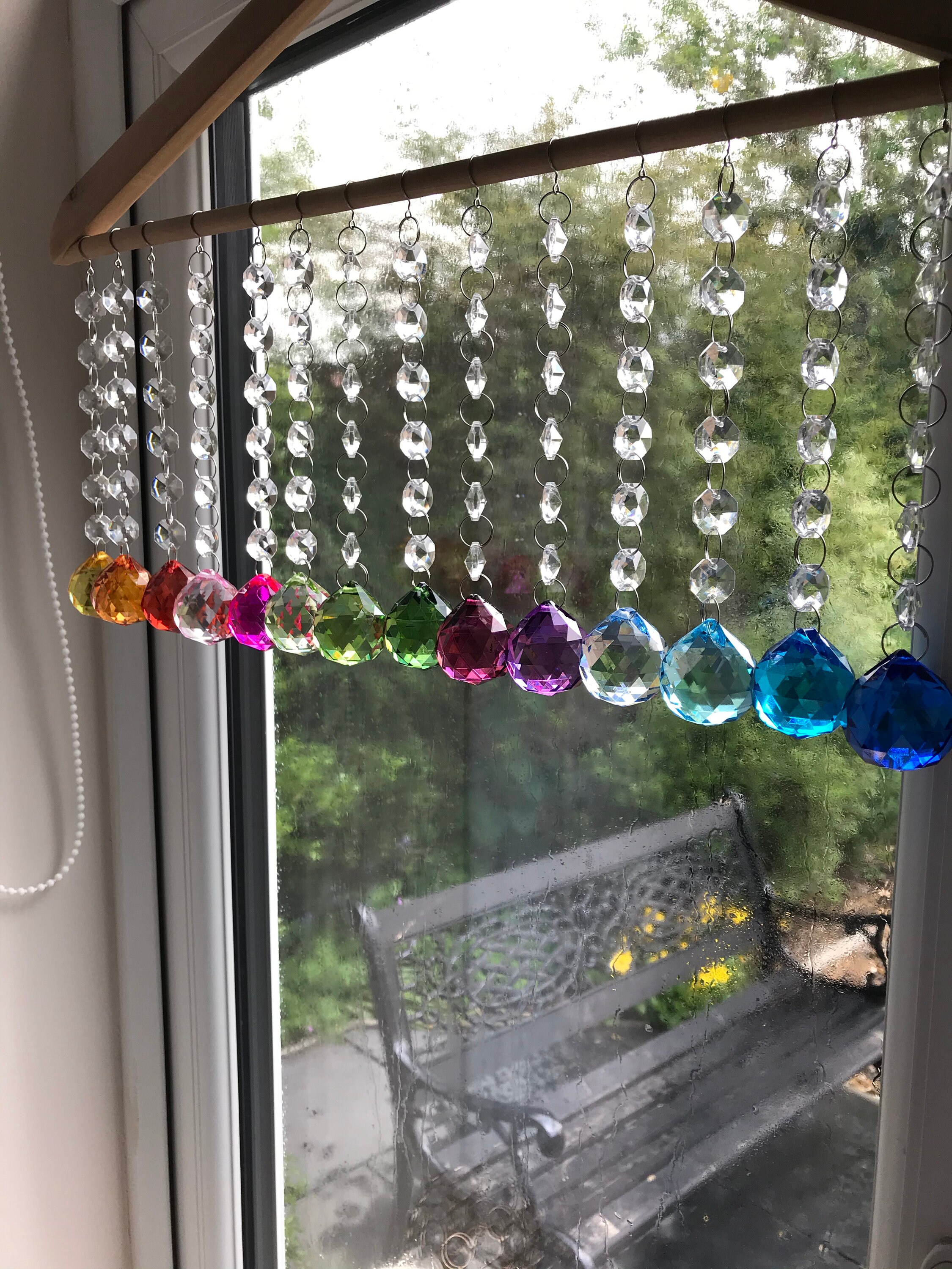 Hanging crystal 3cm prism ball window decoration suncatcher in Etsy