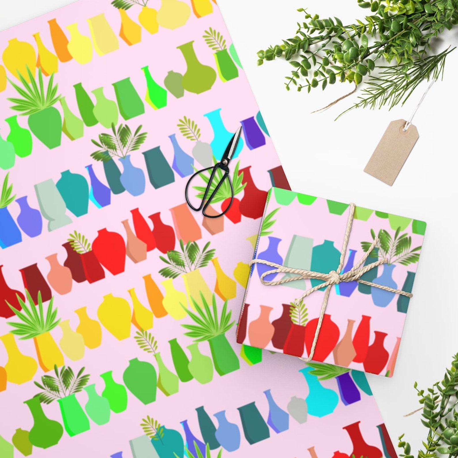 All About That Vase Wrapping Paper Etsy