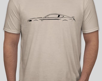 S550 Mustang Silhouette T Shirt -CHOOSE your COLOR Black Design