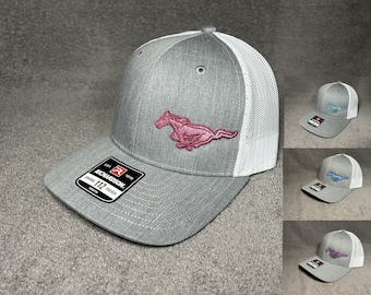 LADIES**Hat(4 HORSE COLOR Options) Ford Mustang Iconic Running Horse  SnapBack
