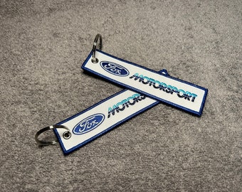 FOX MOTORSPORT KEYCHAIN Embroidered
