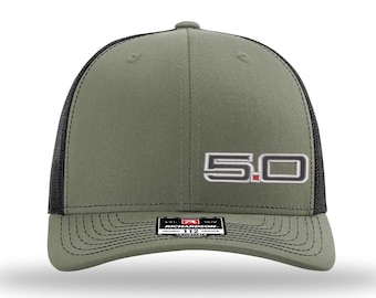 5.0 2024+ MUSTANG SILVER Emblem Snapback