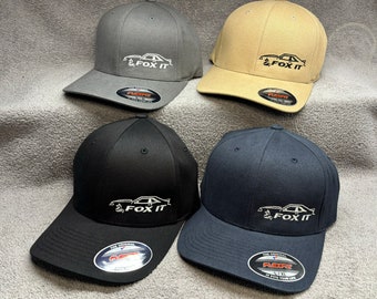 4 color options Fox It Hatchback Ford Mustang Foxbody FlexFit Hat Embroidered S/M L/XL XXL