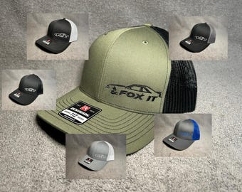 Ford Mustang (6 HAT Color Options) Fox Body Hatchback "FOX IT" Mesh SnapBack Hat