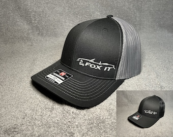Convertible Ford Mustang (2 Color Options) Fox Body &quot;FOX IT&quot; Black/Grey SnapBack Hat