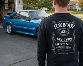 FOXBODY Whisky Themed Crewneck Sweatshirt