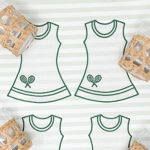 Serwetki koktajlowe Tennis Dress Linen, zestaw 4 sztuk