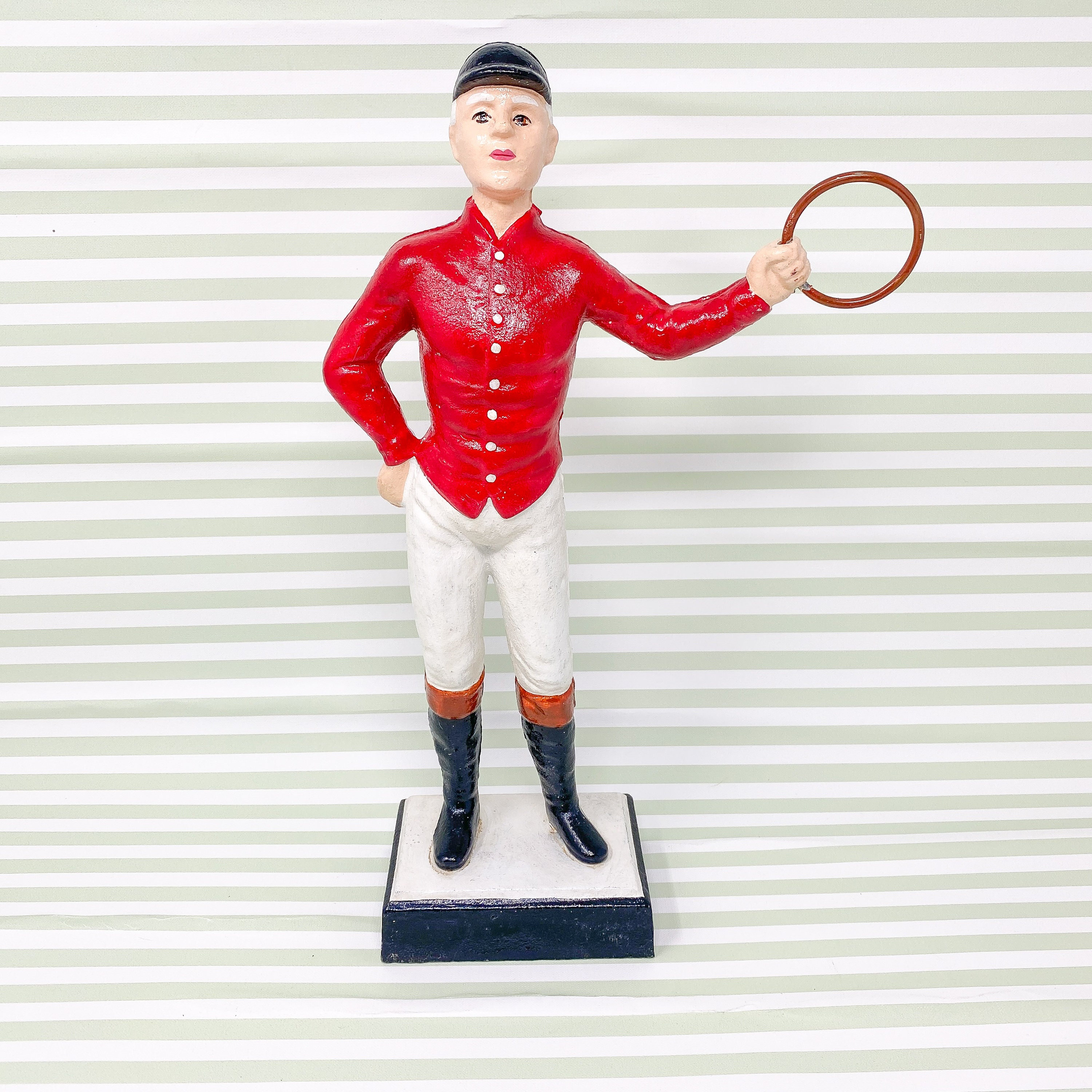 Cast Iron Lawn Jockey Lantern