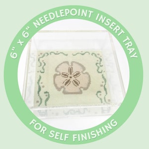 6x6&quot; Needlepoint Acrylic Insert Tray - Self-Finishing