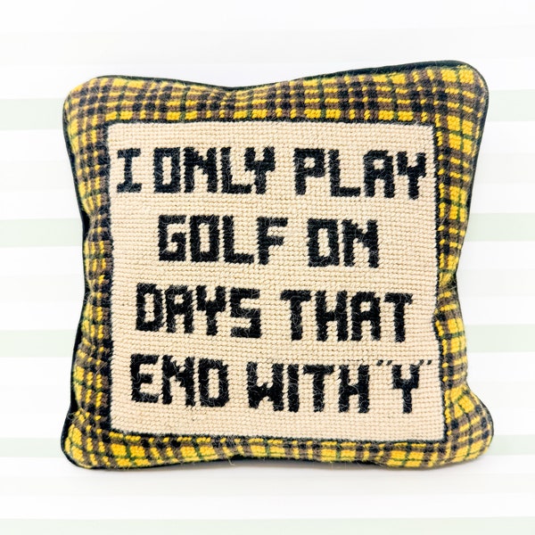 Golf Pillow Etsy