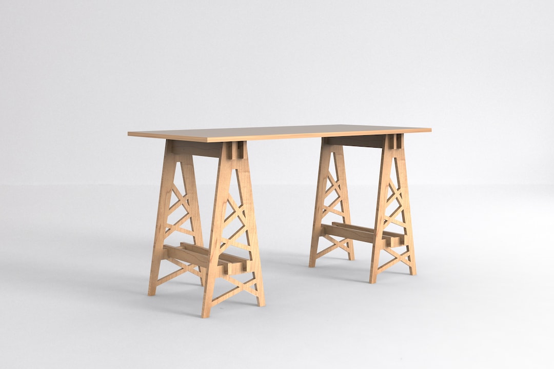 Trestle shop table deutsch