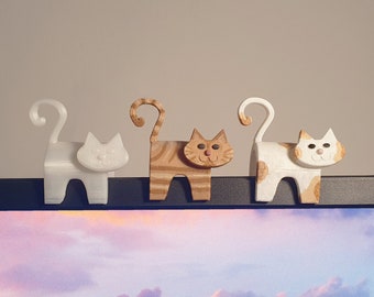Simple Cat Ornament - 3D Printing STL - Suitable for Screens
