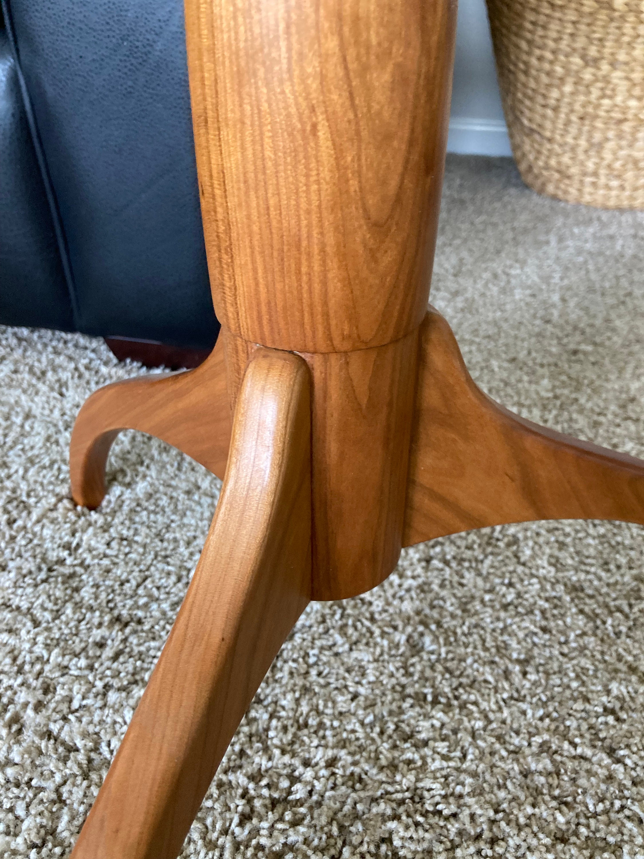 Shaker Candle Stand Handmade End Table Round Table Etsy