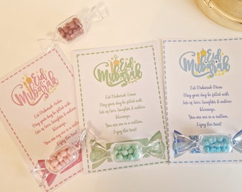Bonbons de l'Aïd, cadeaux de l'Aïd, bonbons personnalisés de l'Aïd, friandises de l'Aïd, cadeaux de l'Aïd, cadeaux Ramadan et de l'Aïd, friandises de l'Aïd pour enfants, remplisseurs de sac de fête de l'Aïd