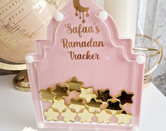 Compte à rebours personnalisé du ramadan, suivi du ramadan pour enfants, compte à rebours du calendrier du ramadan, cadeau souvenir de luxe du ramadan