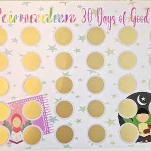 Ramadan good deeds chart, Ramadan activity calender, Kids Ramadan activity, Ramadan reward chart