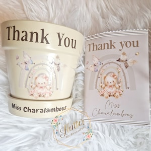 Personalised plant pot, Teacher gifts, personalised teacher gift, Teacher appreciation gifts, garden plant pot, Planter pot, Personalised pl