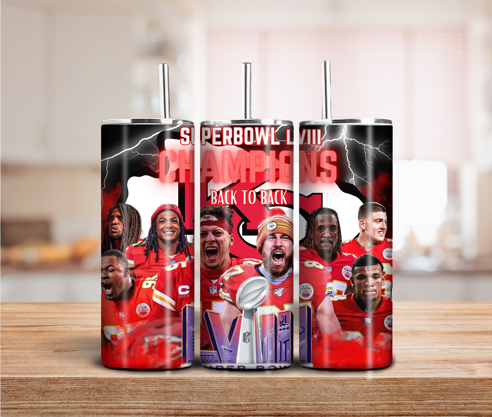 KC Chiefs 20oz Tumbler Super Bowl Champs Cup chiefs Tumbler Cup Kansas