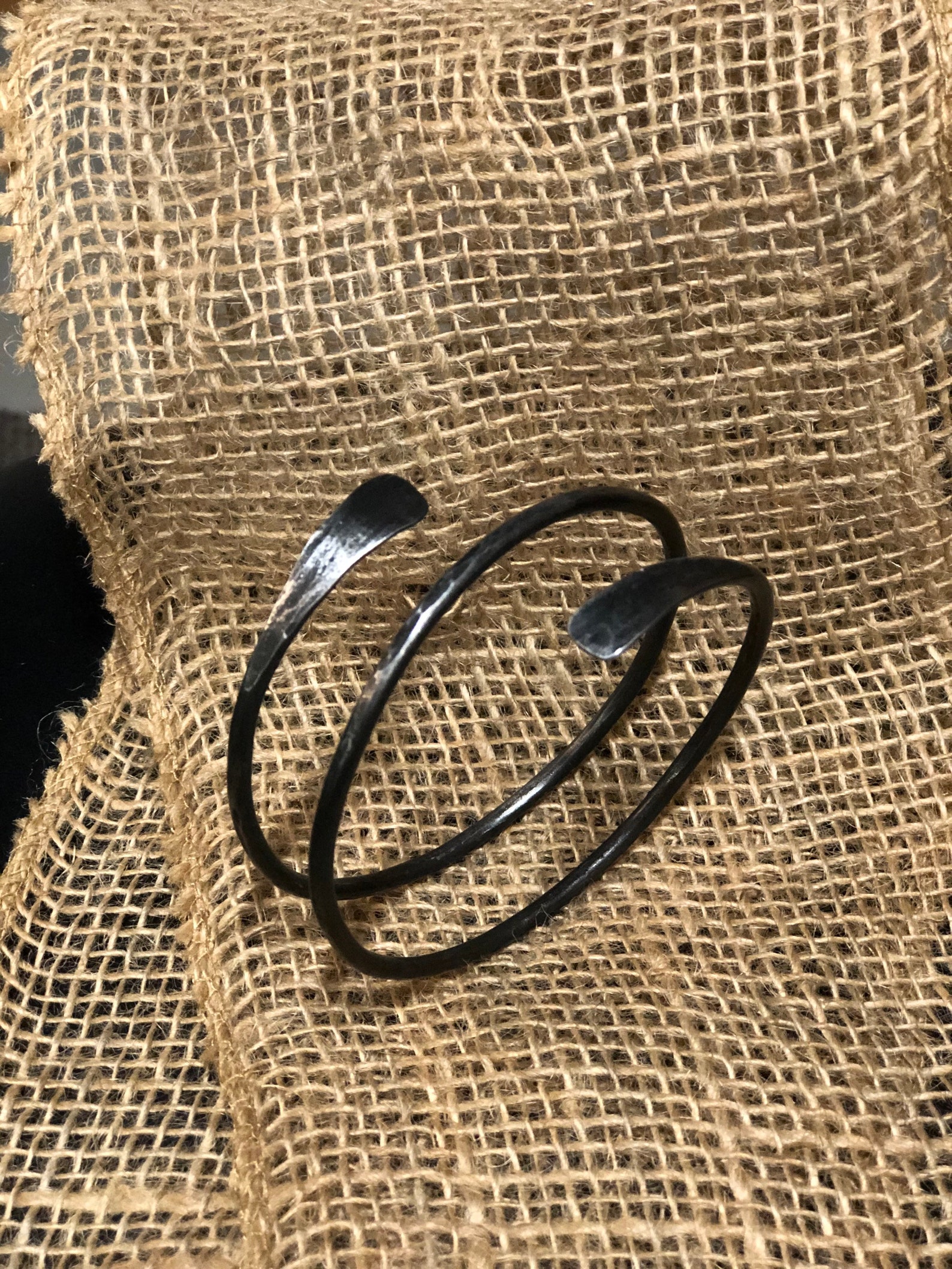 Hand iron bangle bracelet Etsy