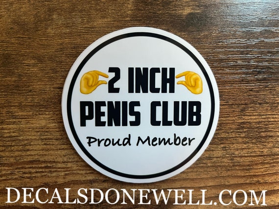 3x3 2 Inch Penis Club Penis Club Decal Redneck Sticker Etsy UK