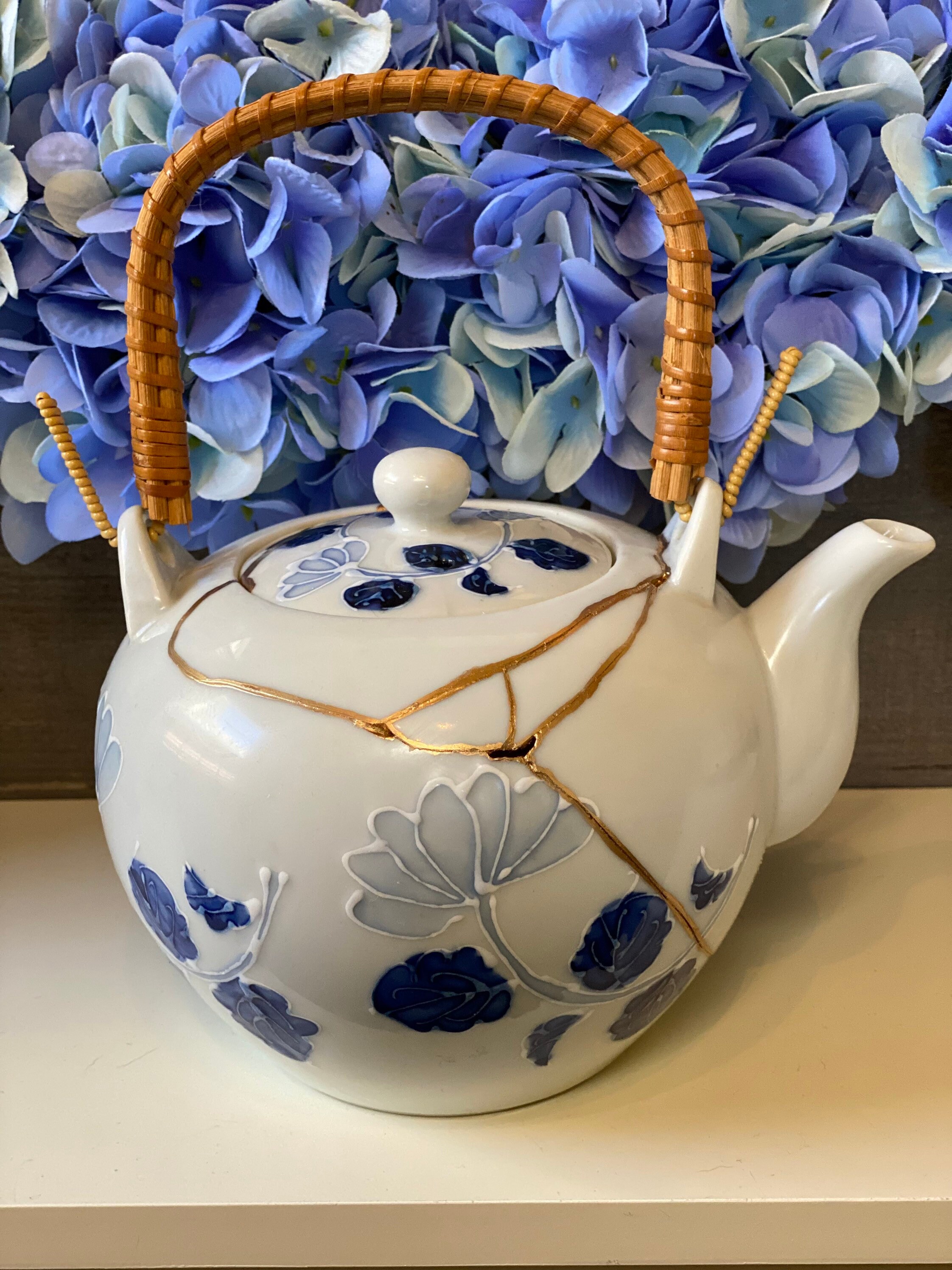 Kintsugi Art Kintsugi Teapot Kintsugi Handmade Kintsugi Etsy